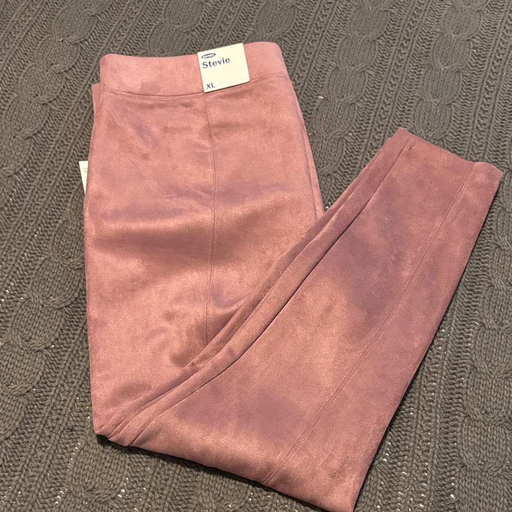 Old Navy Stevie Suede Leggings - Mauve